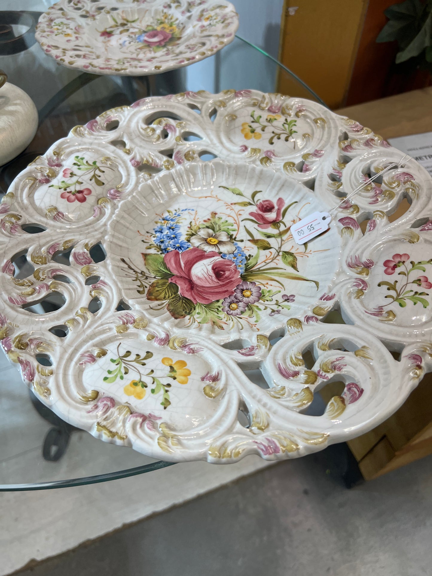 Piatto ceramica di bassano