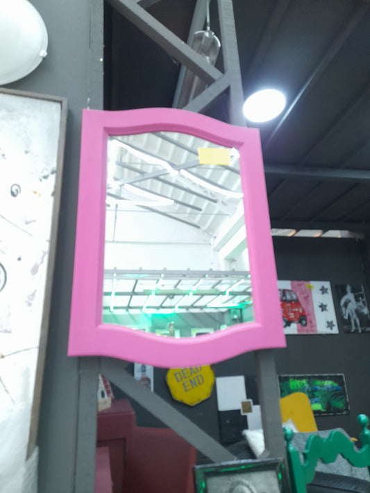 SPECCHIO rosa dipinto a mano