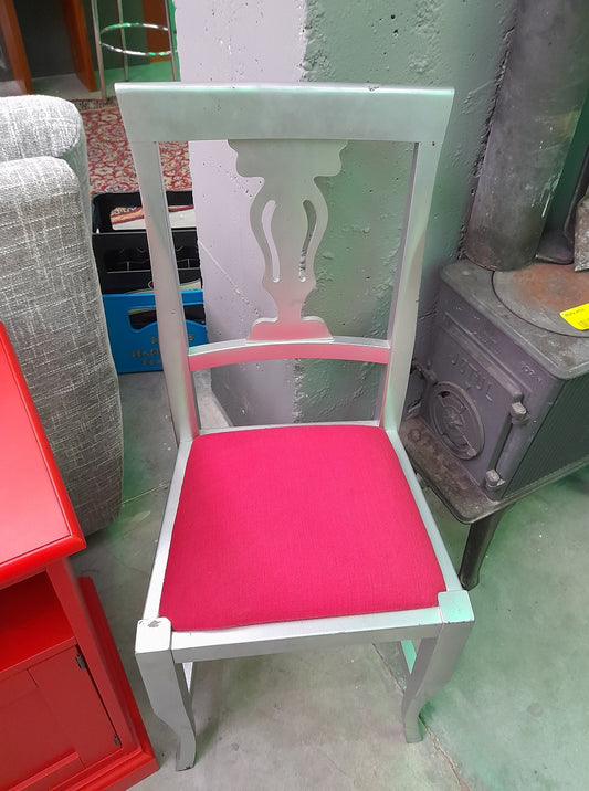 SEDIA argento dipinta a mano