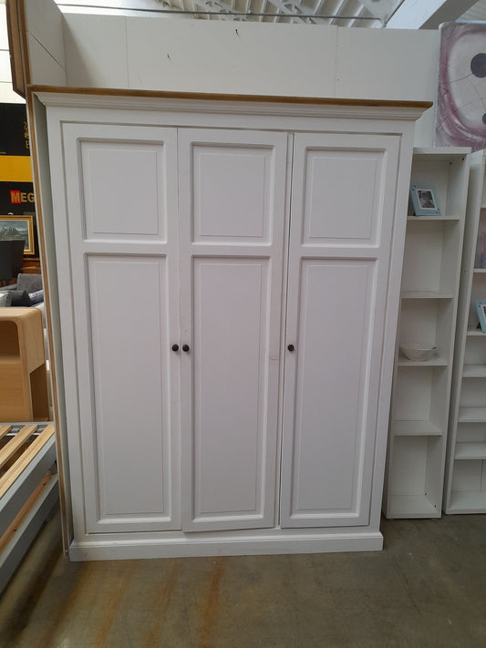 ST SULPICE - Guardaroba a 3 ante bianco