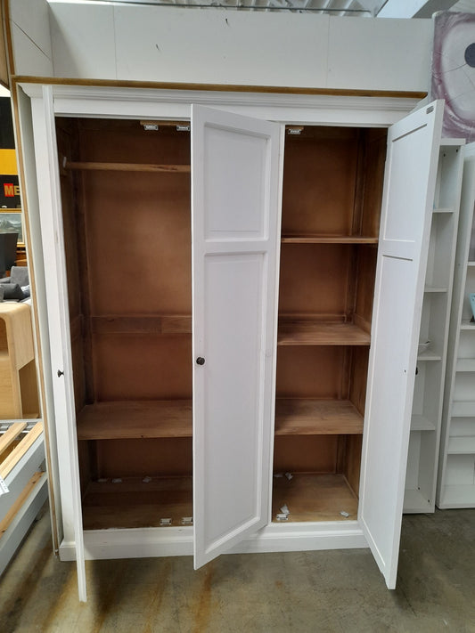 ST SULPICE - Guardaroba a 3 ante bianco