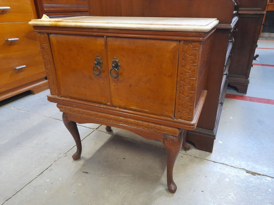 COMODINO con piano in marmo