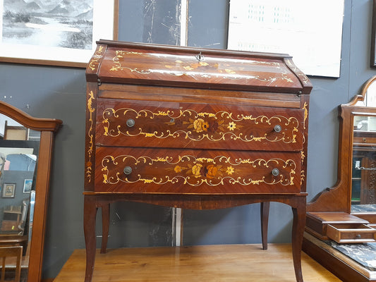 CASSETTIERA a fiori con ribaltina