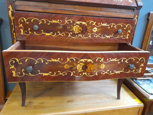 CASSETTIERA a fiori con ribaltina