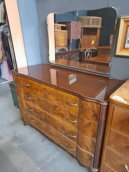 COMO' in radica con specchio