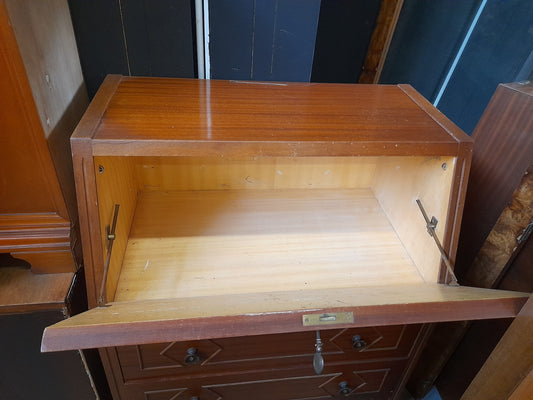 CASSETTIERA geometrica con ribaltina