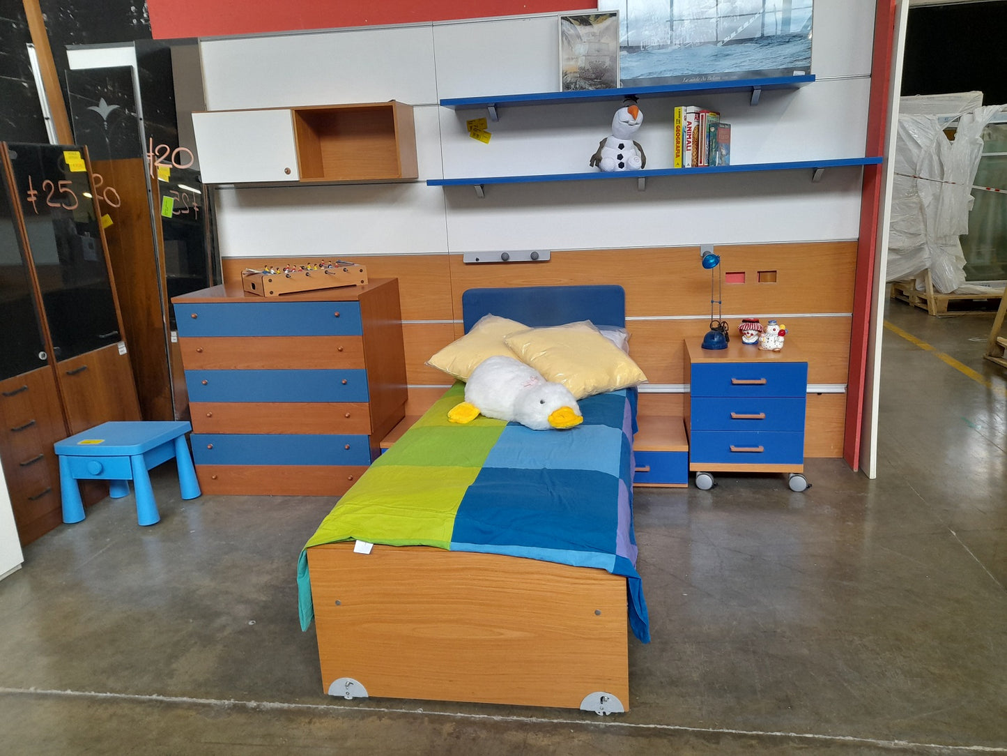 CAMERETTA componibile blu