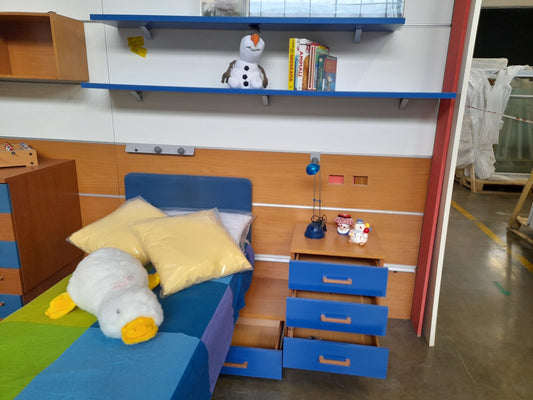 CAMERETTA componibile blu