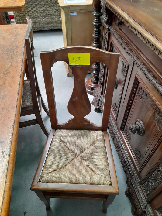 SEDIA con seduta in paglia