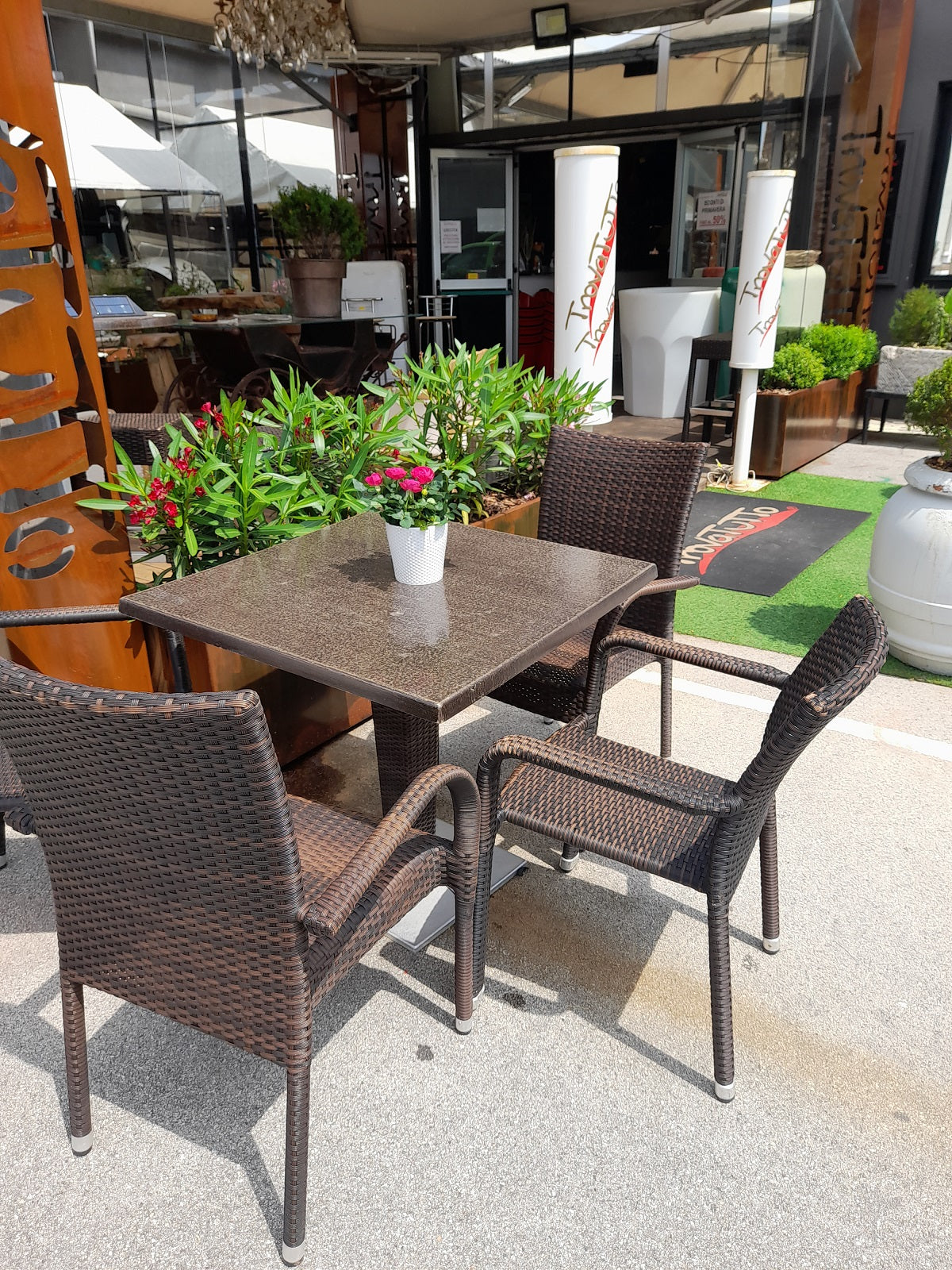 Copricuscino Sedia Julia / Fontana Marrone Terra - Foto 5