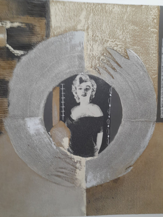 CANVAS Marilin Monroe black&gold