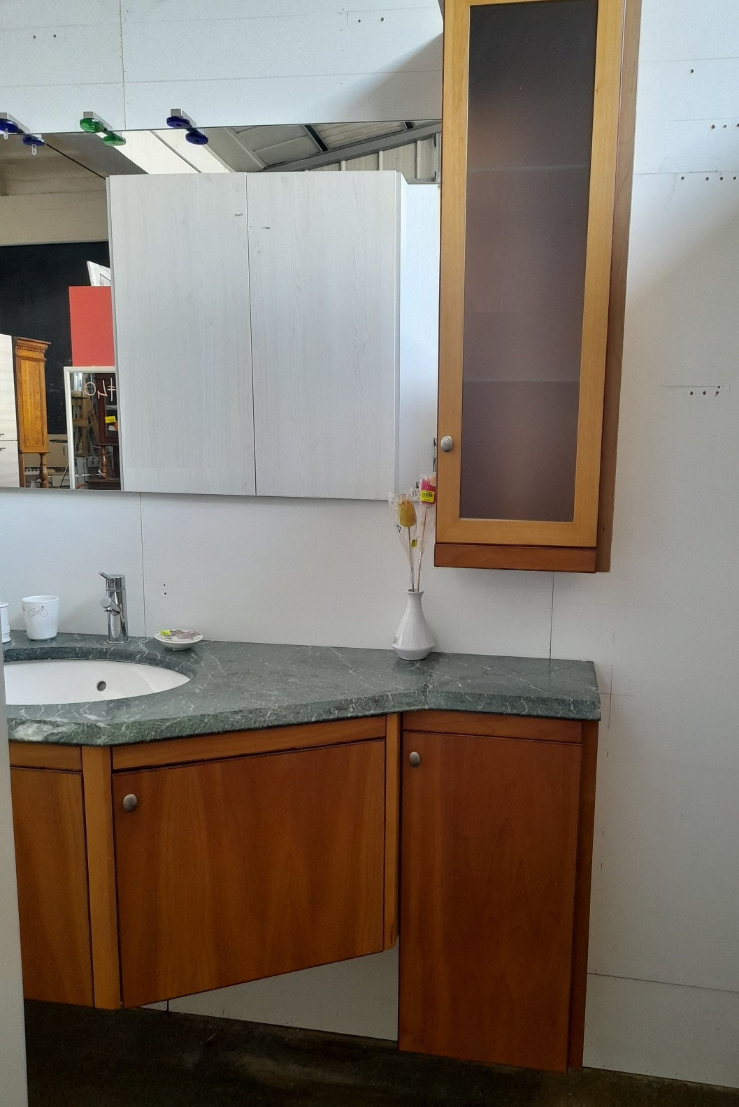 MOBILE BAGNO in legno e marmo