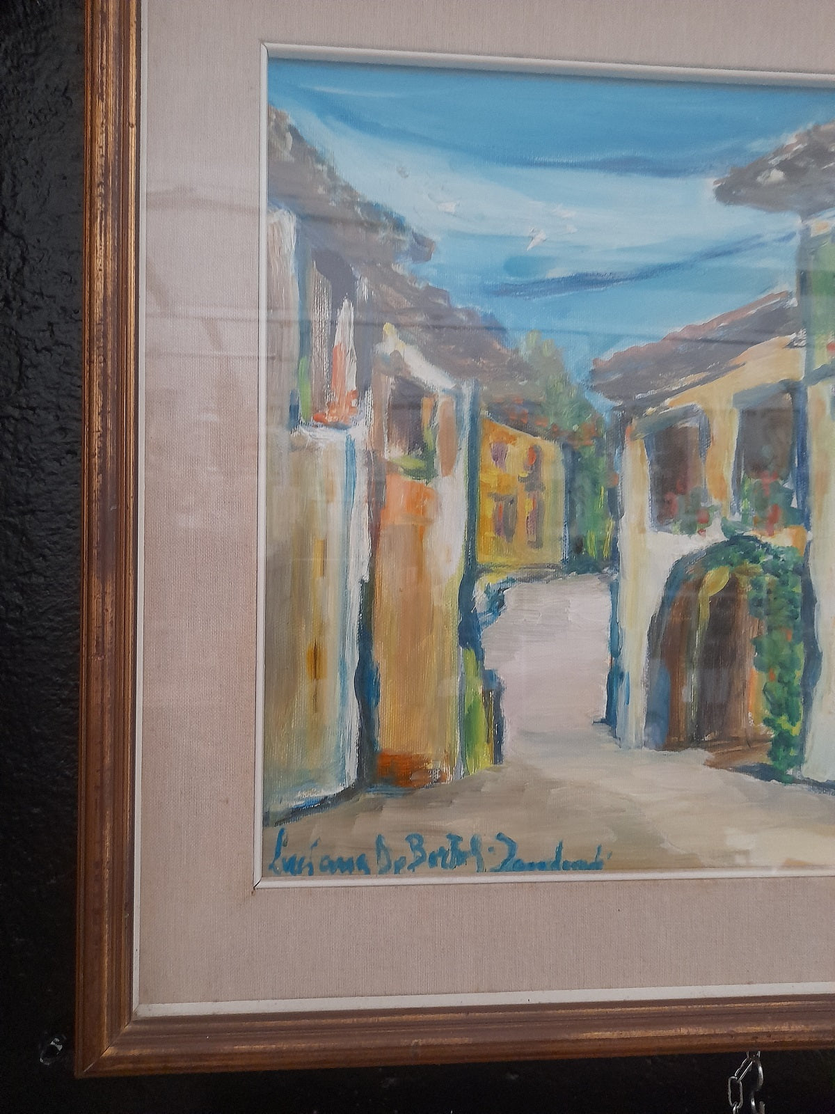 QUADRO scorcio di paese