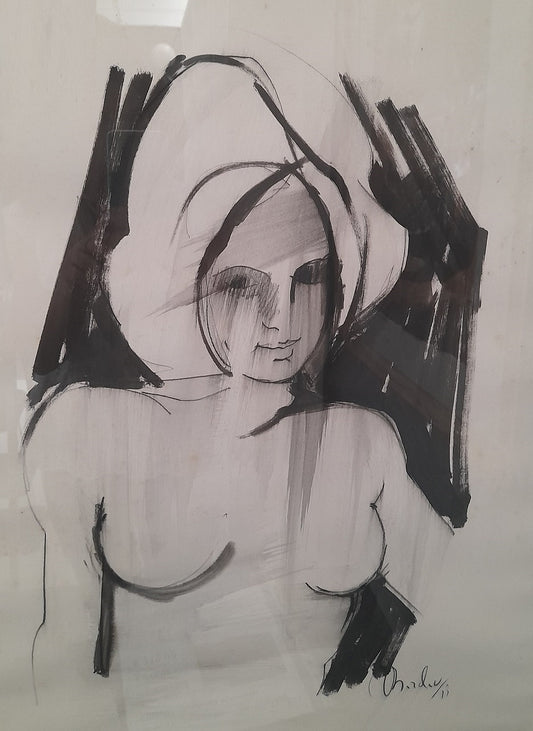 QUADRO Mezzo busto di donna