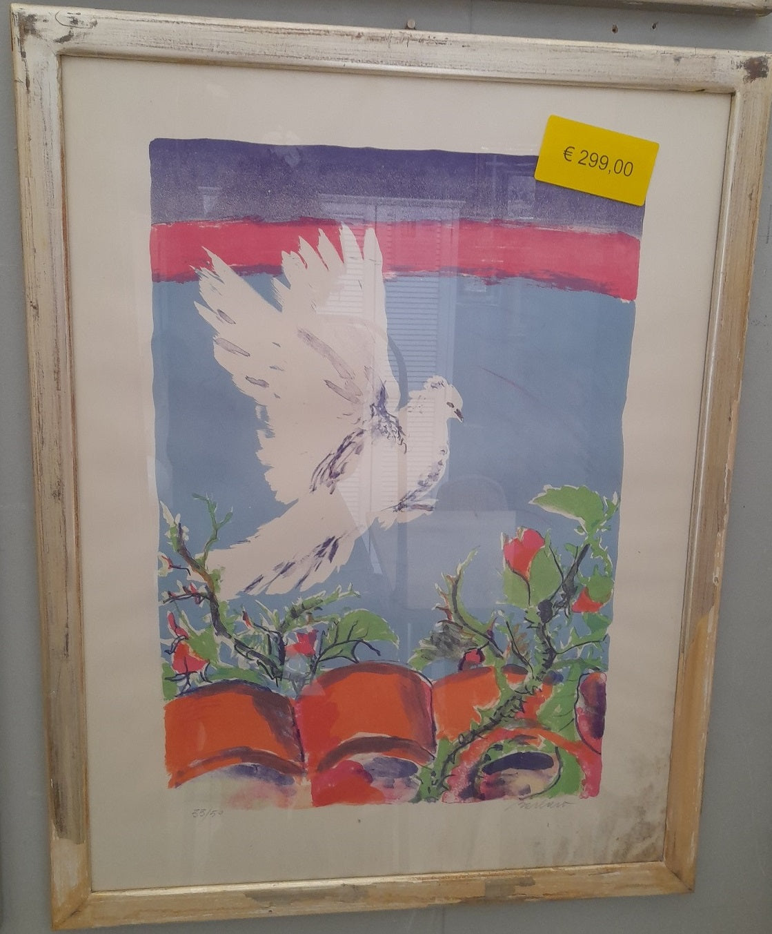 QUADRO Colomba e boccioli