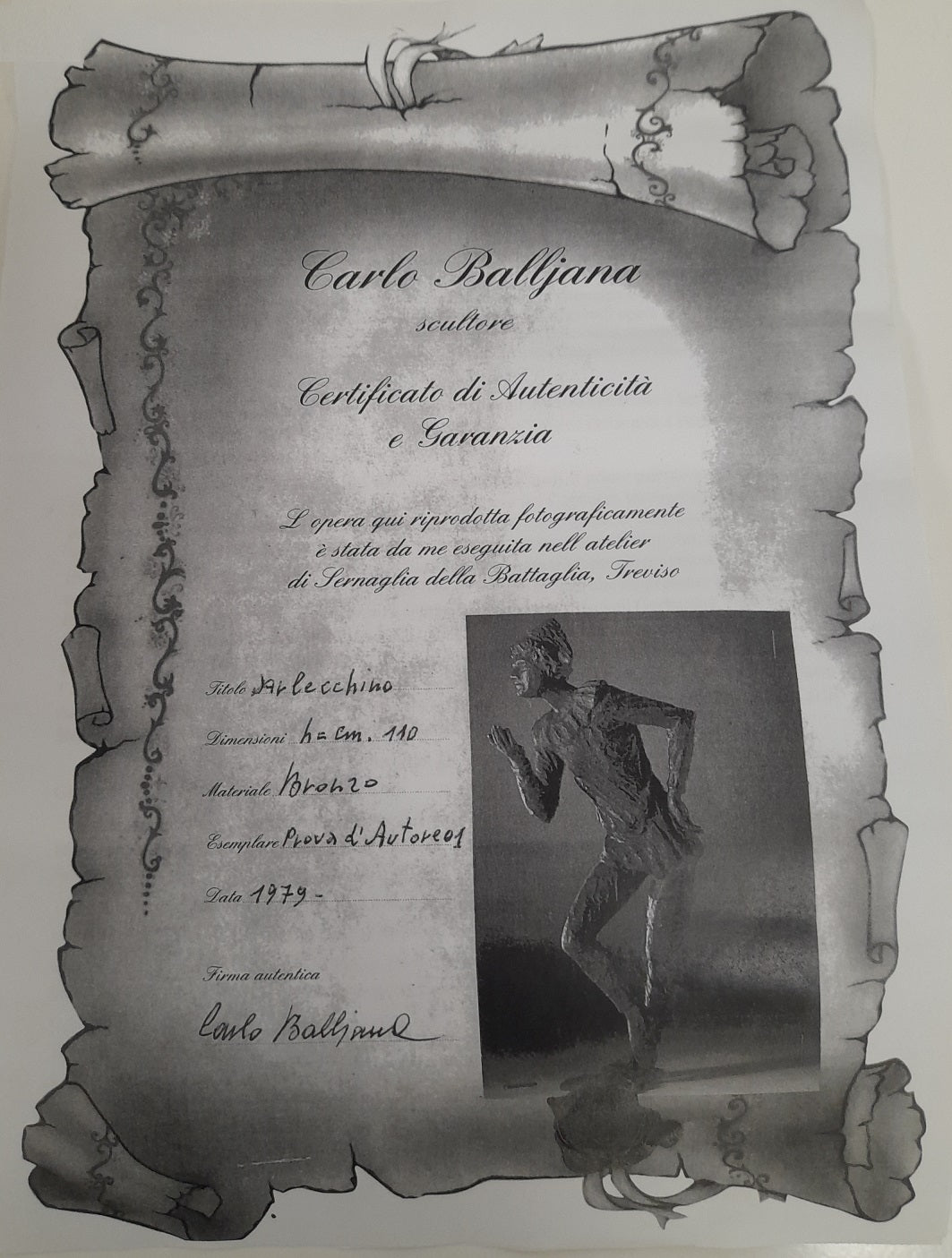 CARLO BALLJANA - Arlecchino