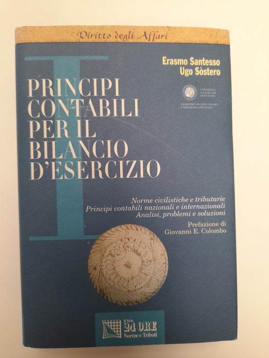 LIBRO - Principi Contabili per Il Bilancio d'esercizio