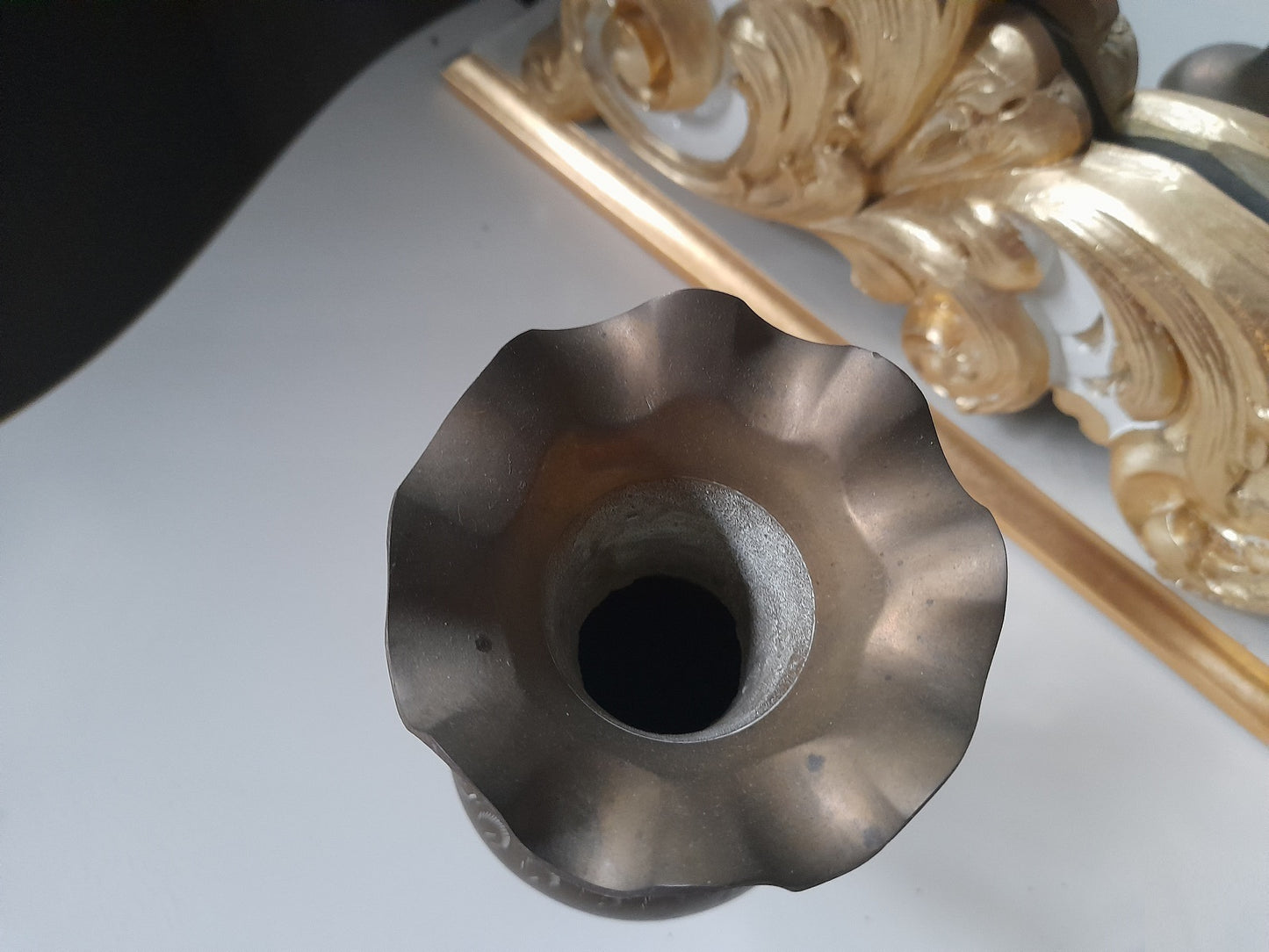 VASO in ottone inciso