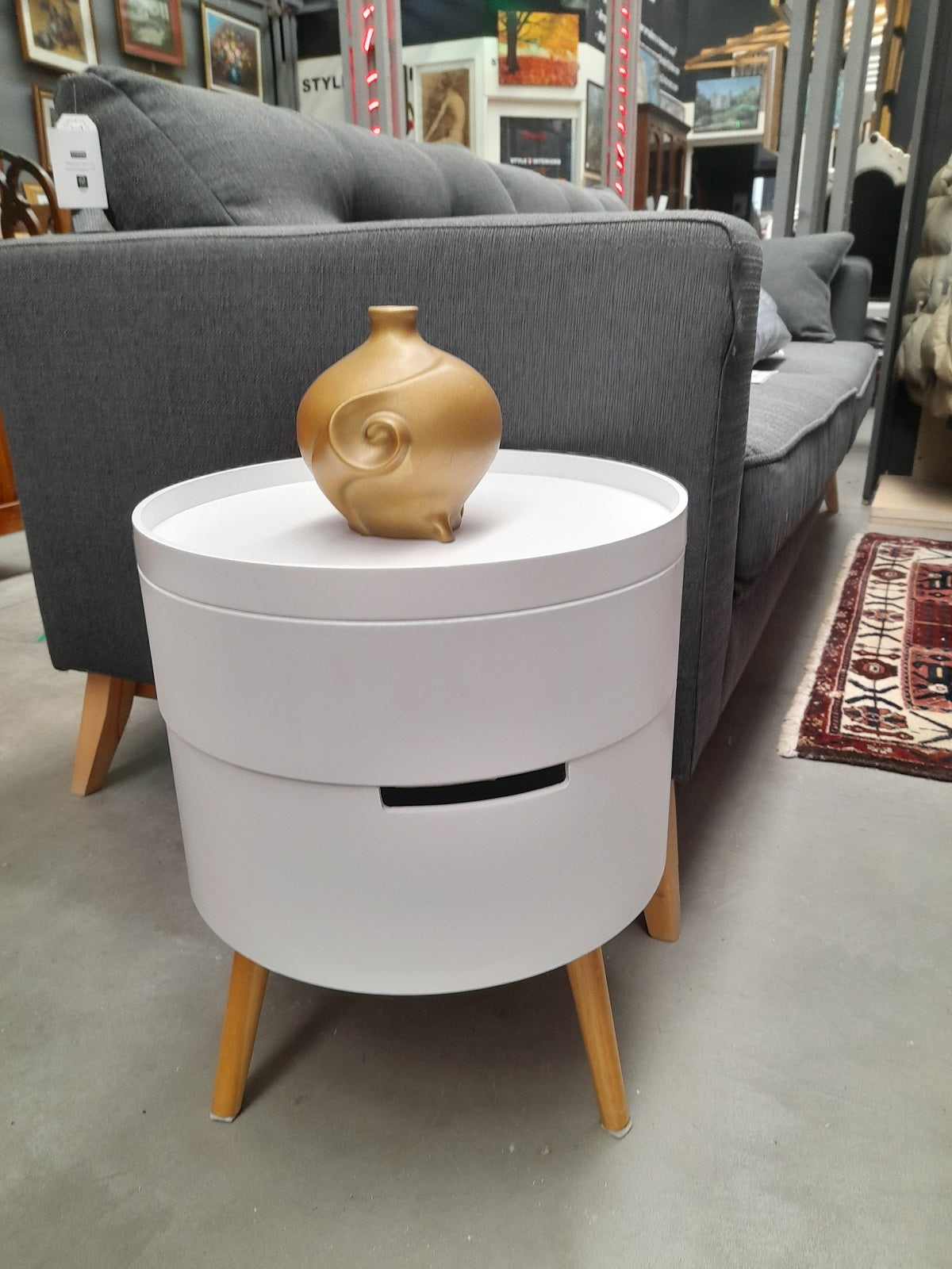 COMODINO contenitore rotondo