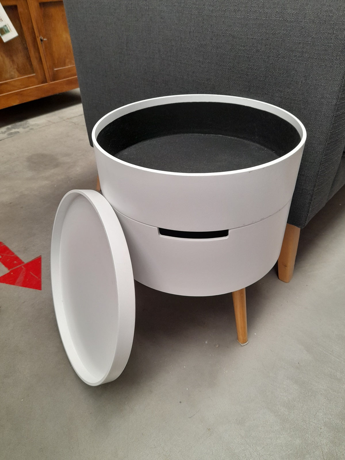 COMODINO contenitore rotondo