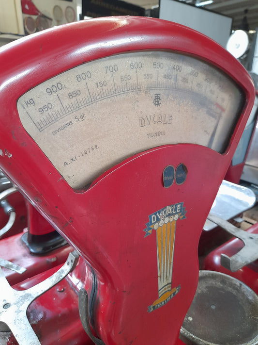 DUCALE TORINO bilancia a due piatti rossa