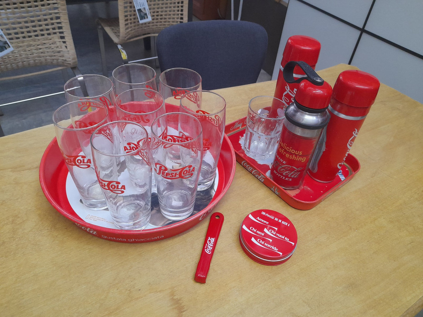 COCA-COLA sottobicchieri in metallo