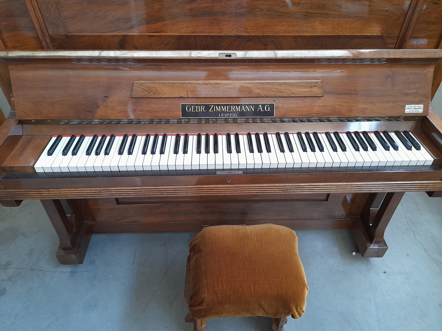 GERB. ZIMMERMANN pianoforte verticale