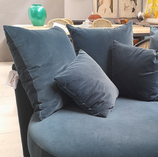 DITA - Divano rotondo blu petrolio