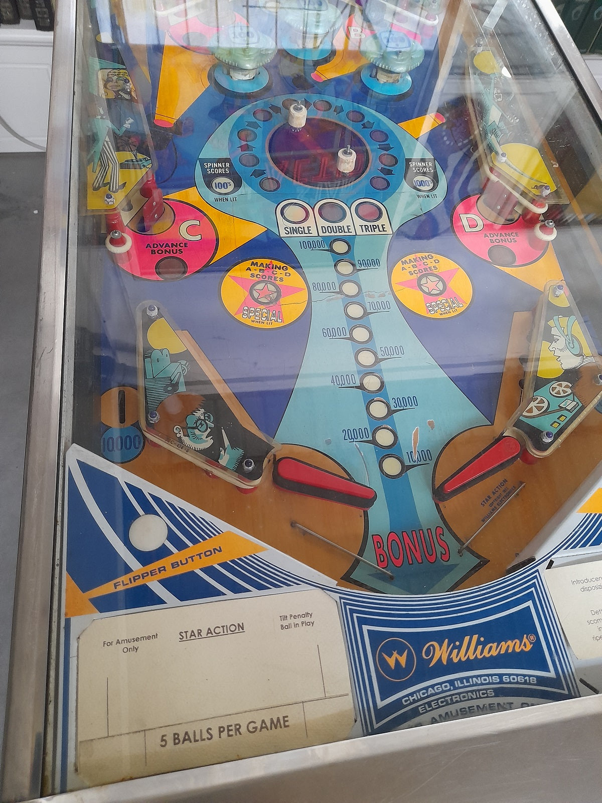 STAR ACTION FLIPPER Williams