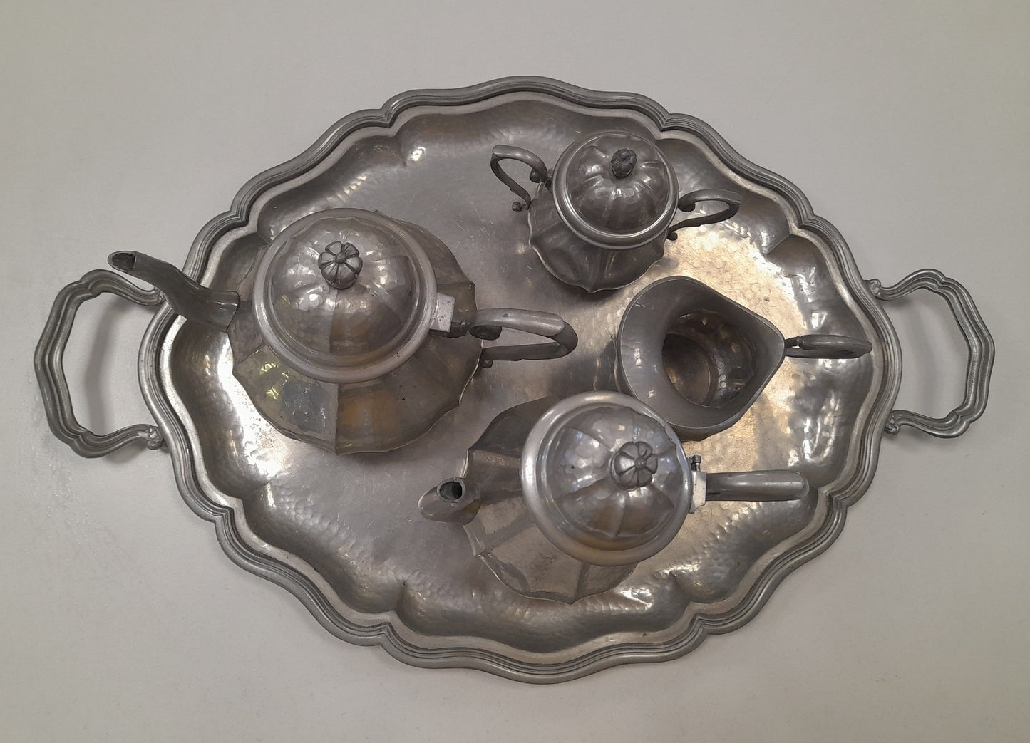 SERVIZIO da tea/caffè in peltro