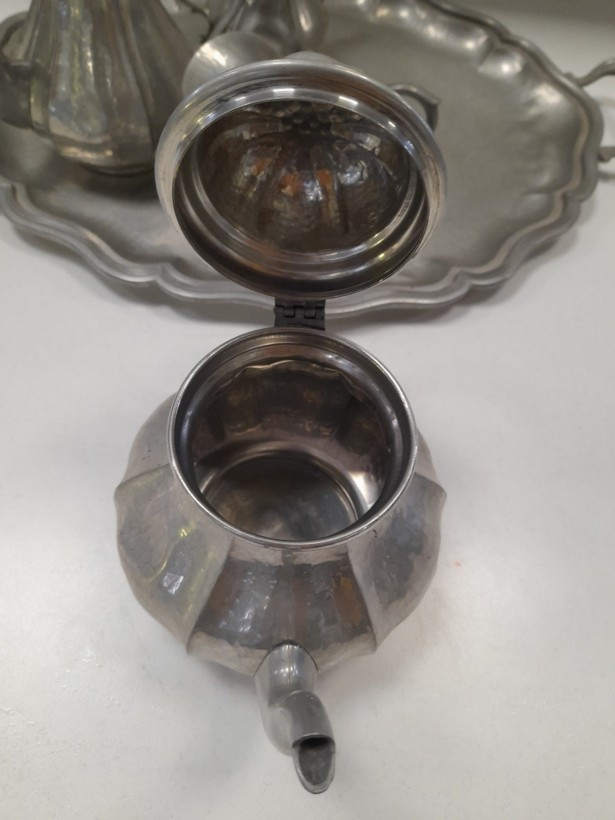SERVIZIO da tea/caffè in peltro