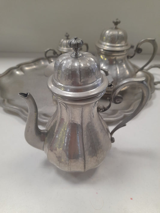 SERVIZIO da tea/caffè in peltro