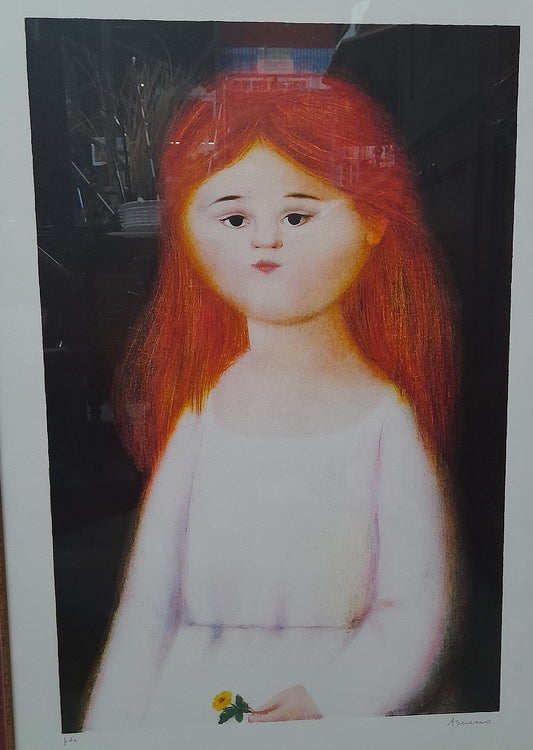 ANTONIO BUENO - Ragazza con Fiorellino