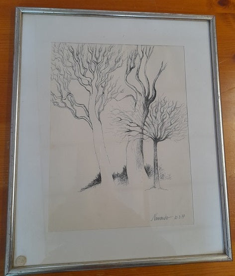 QUADRO Alberi in inverno