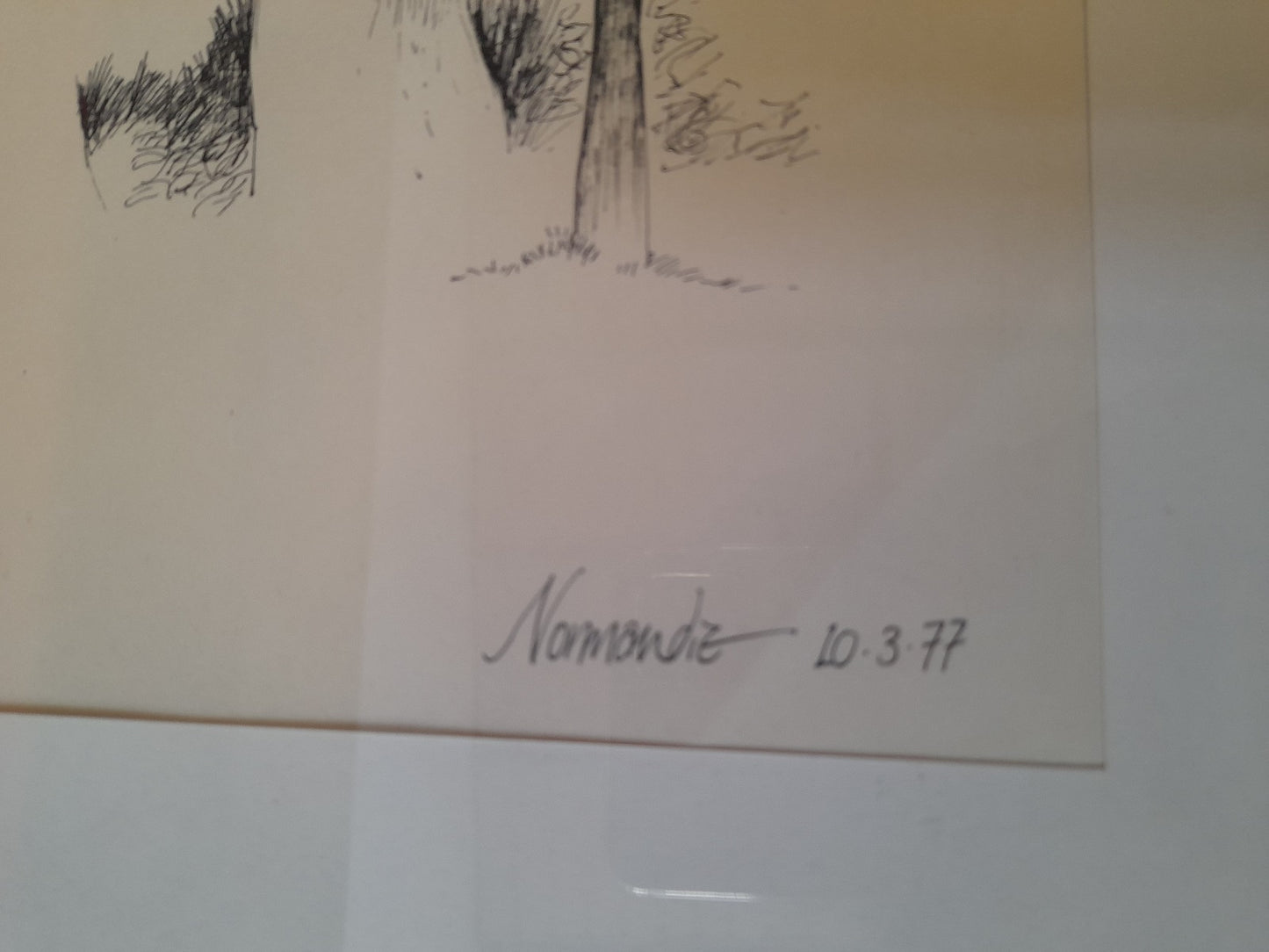QUADRO Alberi in inverno