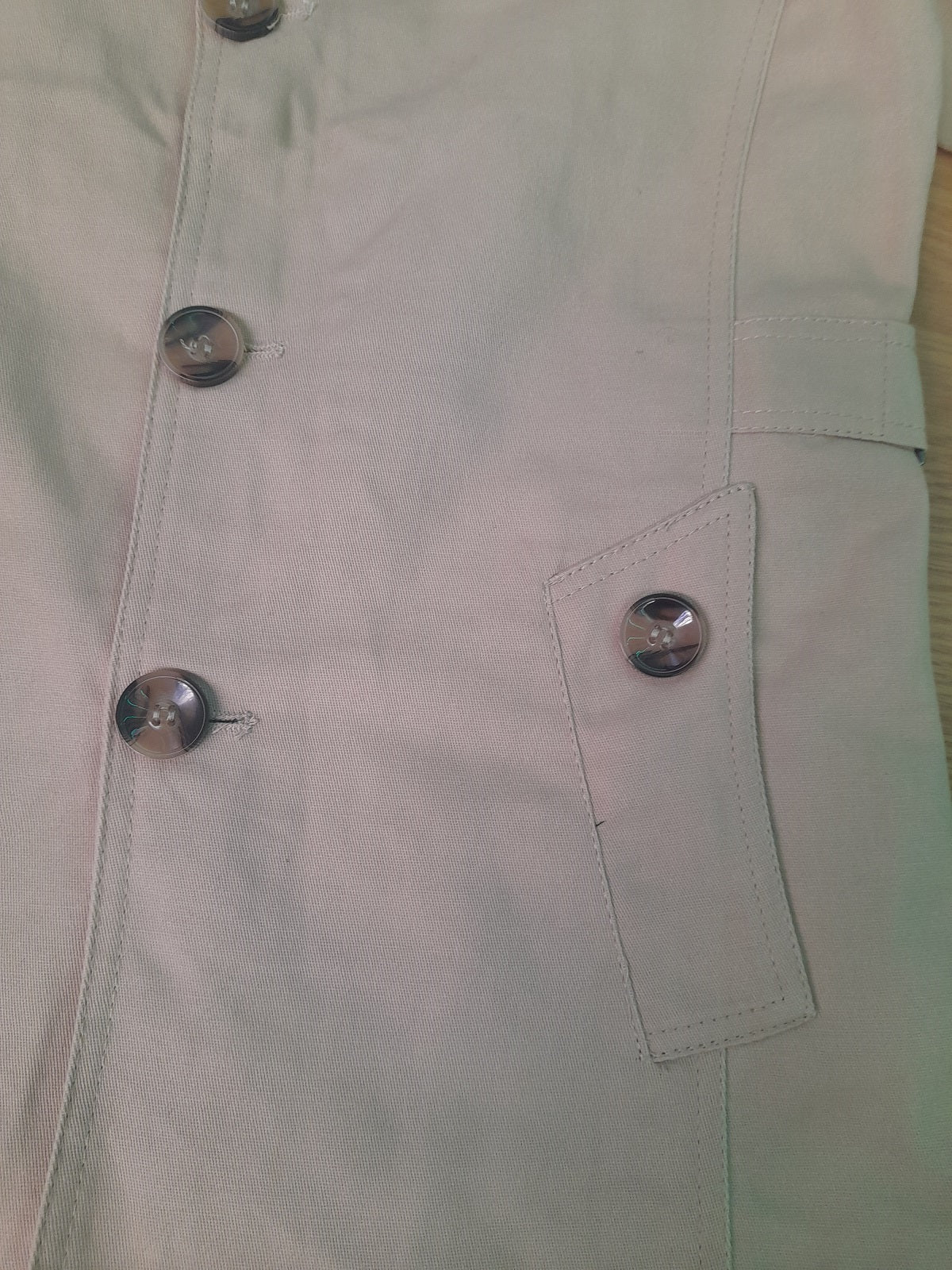 TRENCH corto uomo beige