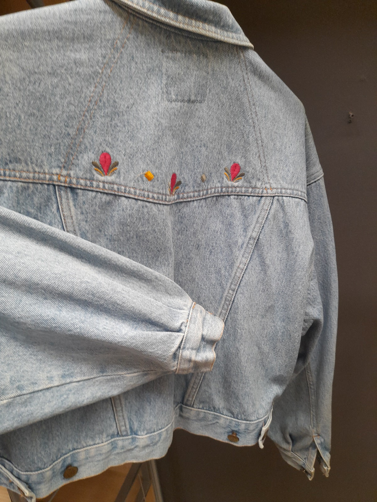 LANDFORM giacca jeans ricamata