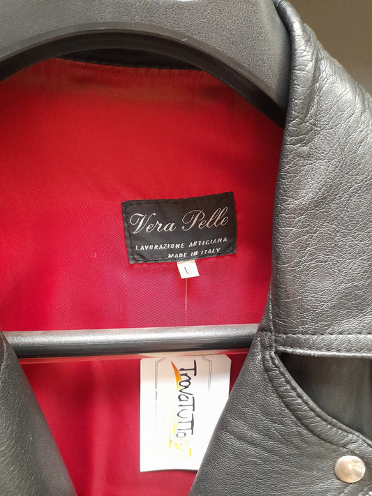 CHIODO corto in vera pelle