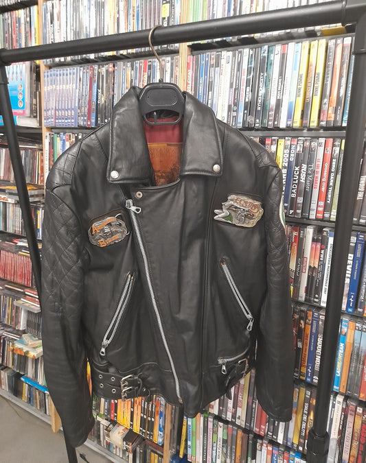 AMERIKANISCHE MOTORRADER giacca moto in pelle