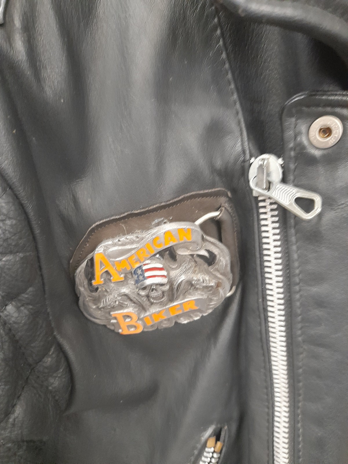 AMERIKANISCHE MOTORRADER giacca moto in pelle