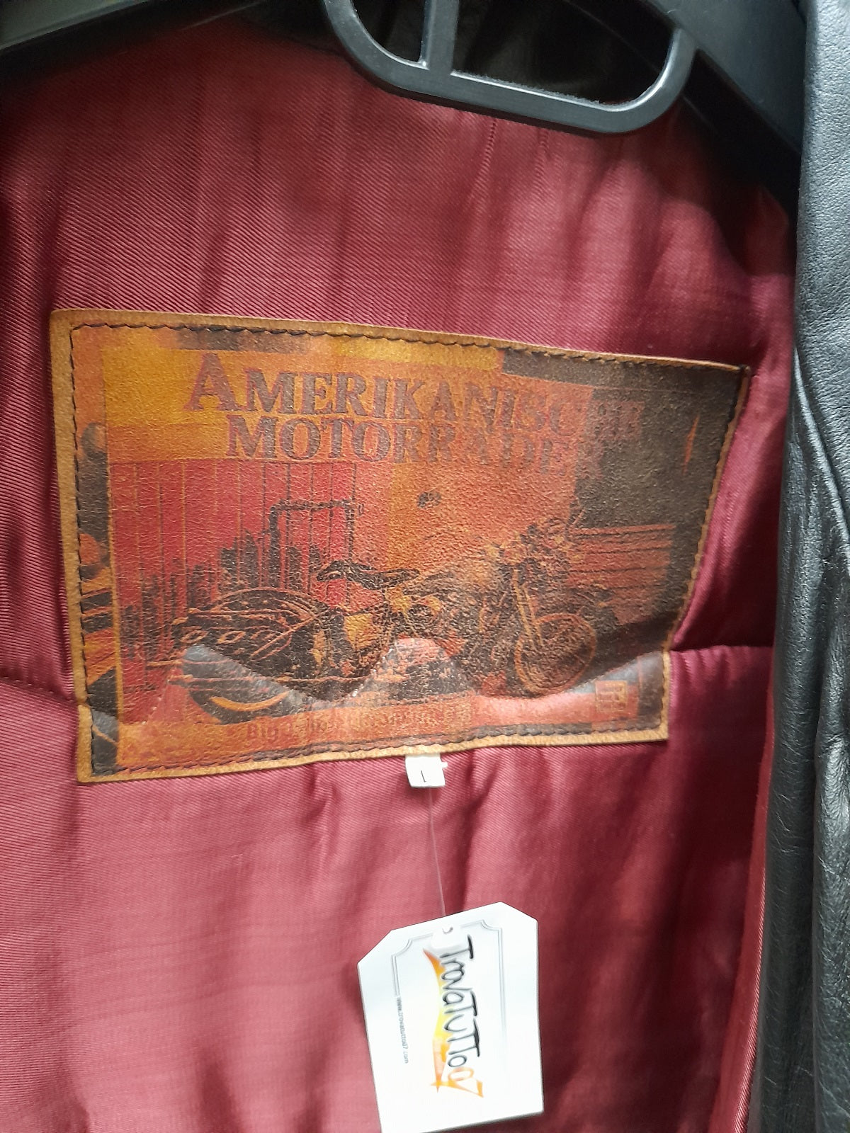 AMERIKANISCHE MOTORRADER giacca moto in pelle