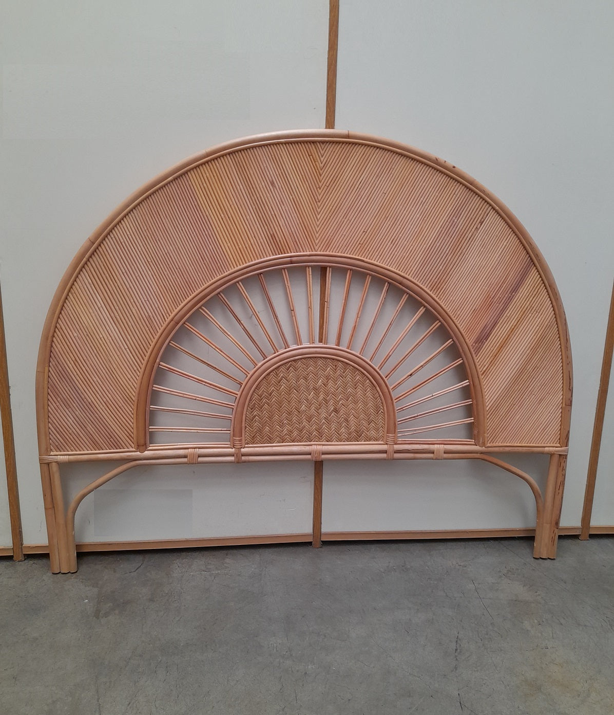 TANJA - Testata letto in rattan intrecciato