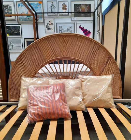 TANJA - Testata letto in rattan intrecciato