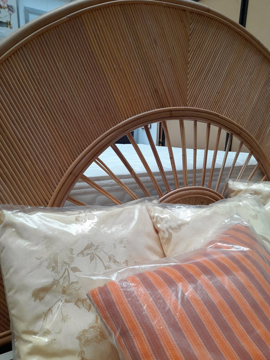 TANJA - Testata letto in rattan intrecciato