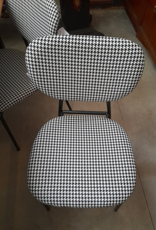 OSCARINE BUSINESS - Set di 2 sedie motivo pied-de-poule