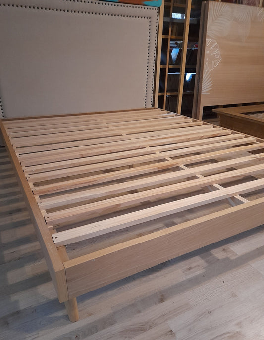 SIXSTIES - Letto vintage con rete a doghe