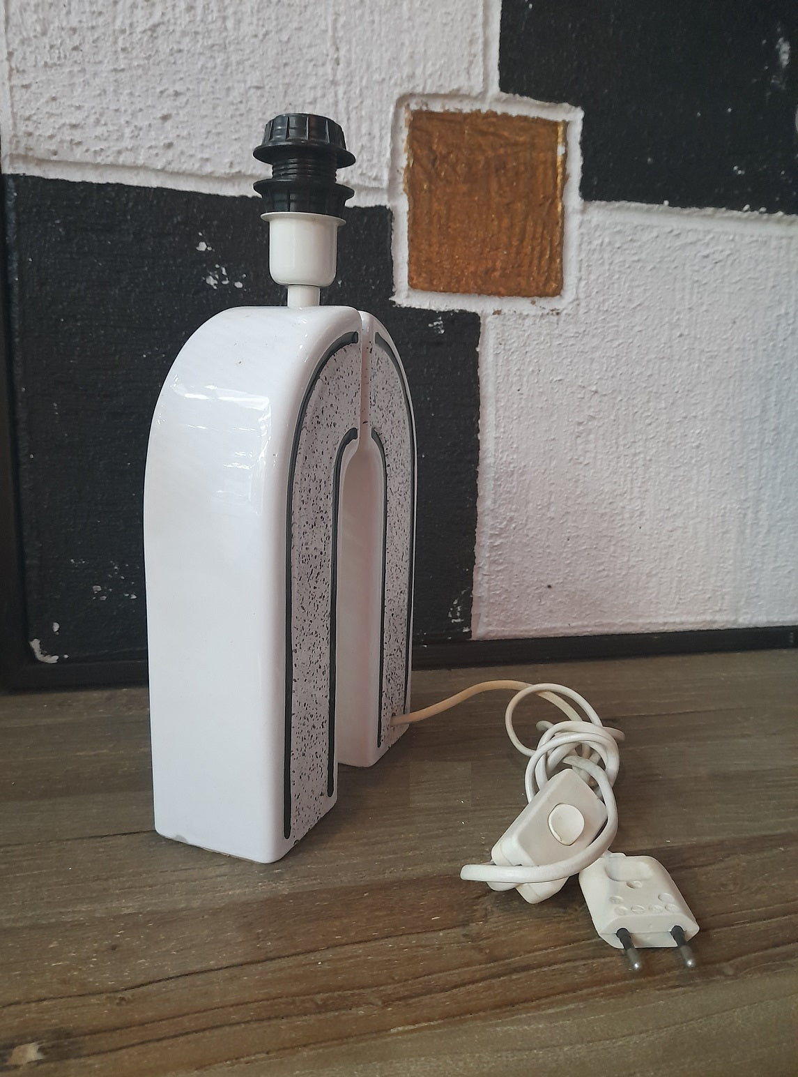 WHITE BOW Small - Lampada in ceramica