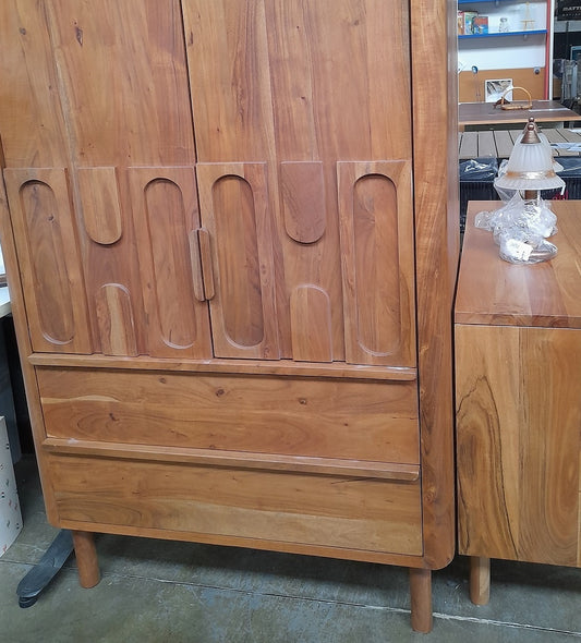 SACRAMENTO - Armadio vintage a 2 ante e 2 cassetti