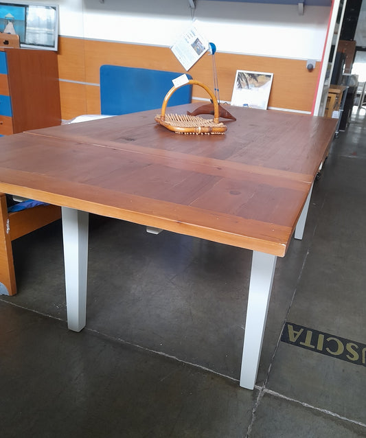 TRADITION - Tavolo allungabile in massello di pioppo