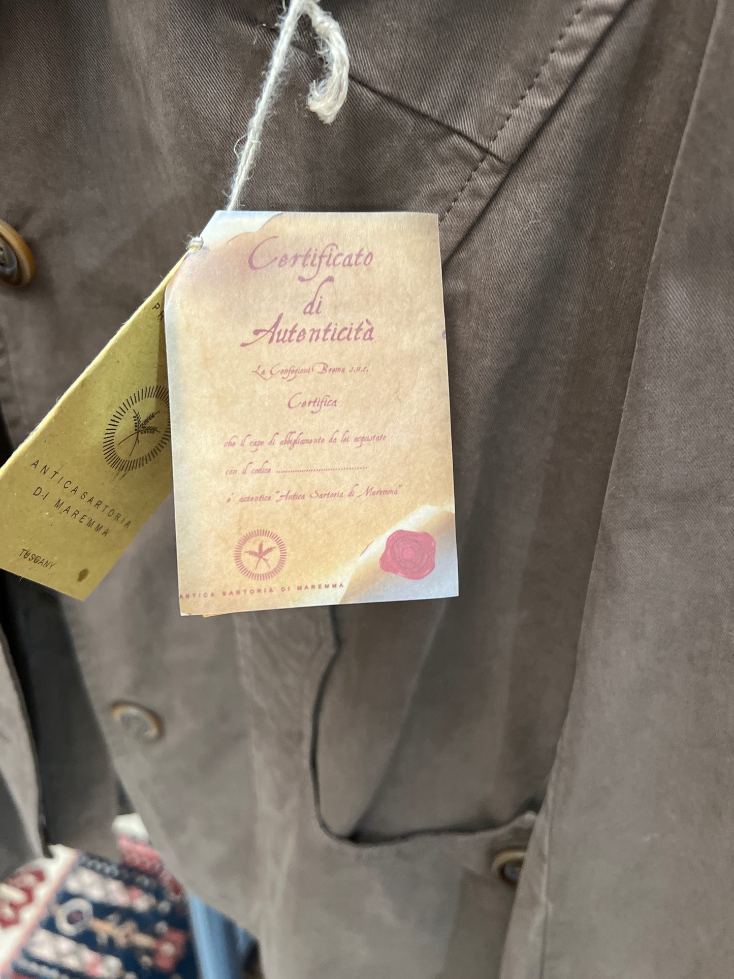 Giacca certificata